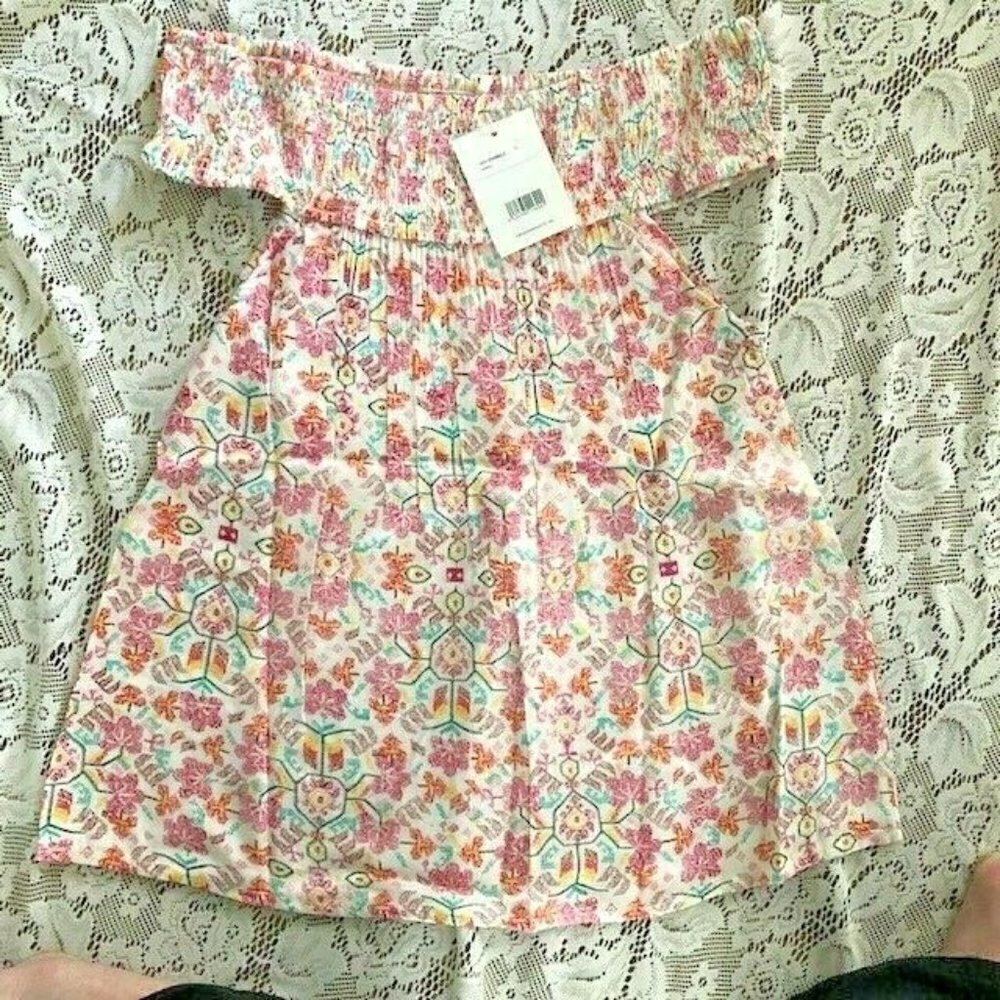 NWT Compania Fantastica ModCloth Off Shoulder Floral Print Top Size Medium